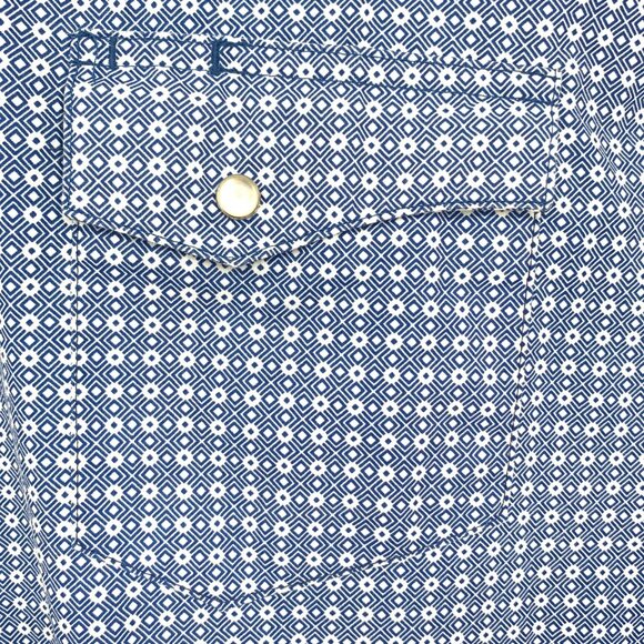 Wrangler Mens 2XL Light Blue Wrancher Snap Front Shirt Long Sleeve Collared - Picture 5 of 12